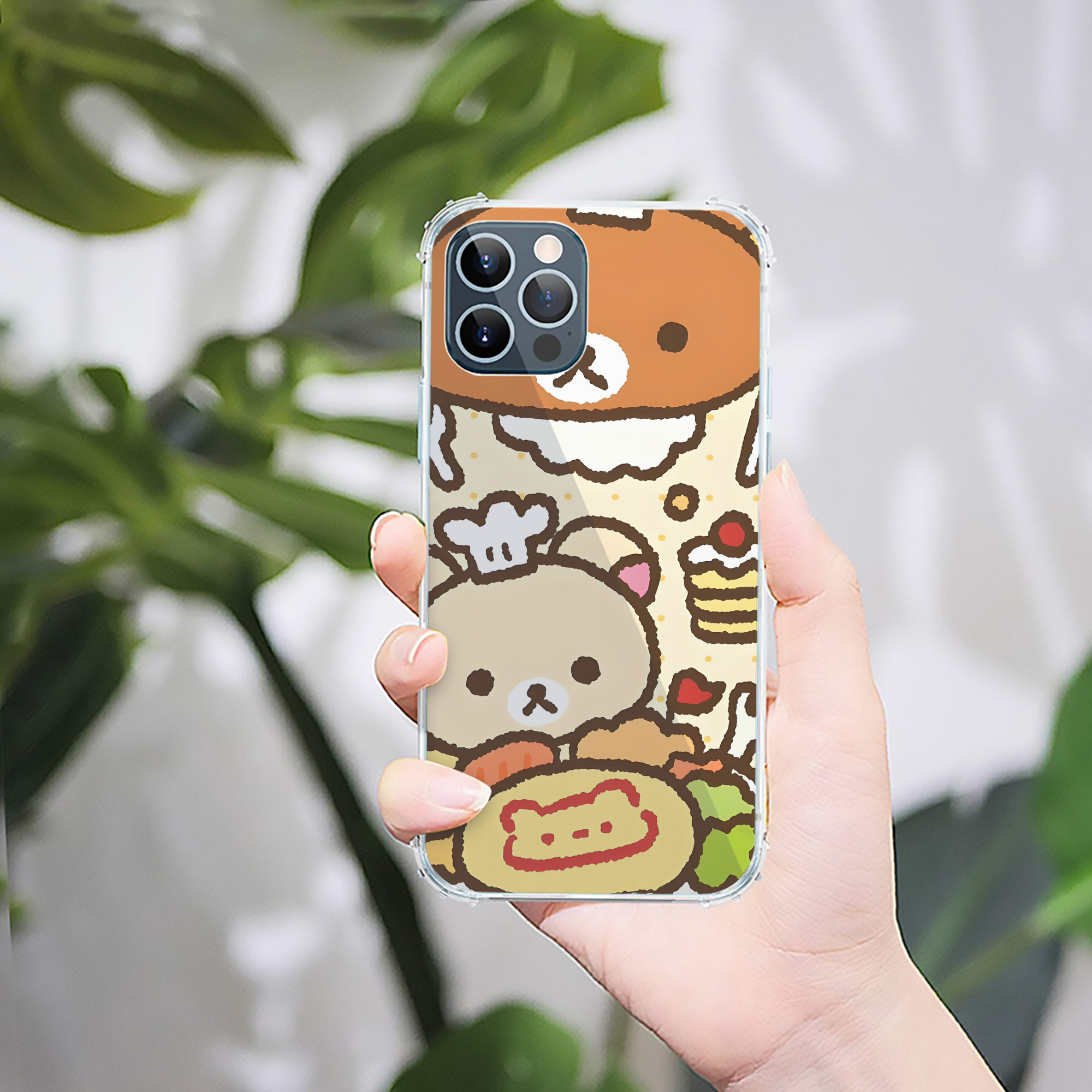 （画像用） リラックマ リラックマ キイロイトリ Rilakkuma Korilakkuma Kiiroitori 【iPhone 12シリーズ対応】透明スマホケース（クリアソフトケース）